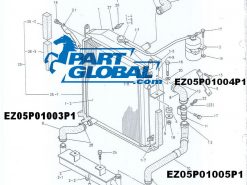 EZ05P01002P1 | HOSE RADIATOR