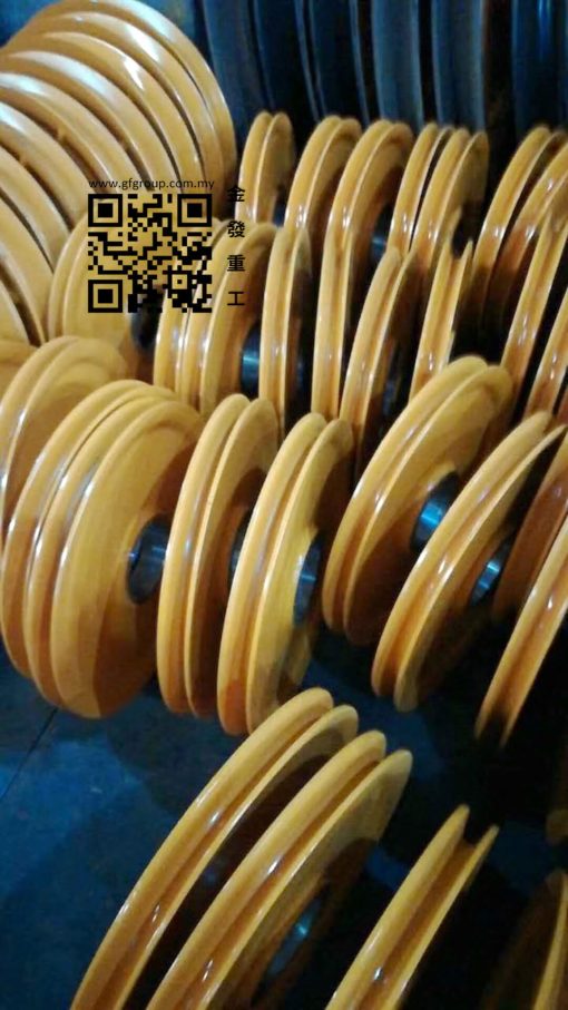 Uni-PLS-17.7.115-CI | PULLEY IRON 17.7 A:450 B:115 C:0 D:42 E:0 J:148 BEARING:5014